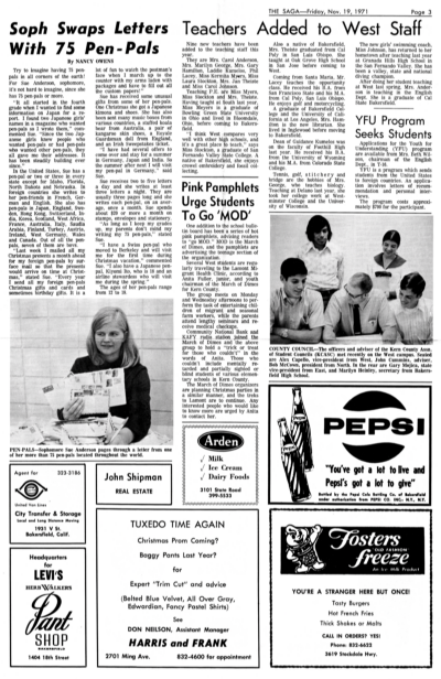 The Sage - Volume 7, Issue 5, Page 3.